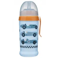 Sticluță cu pai Canpol 56/ 516 350 ml 12 luni/ Silicon, plastic/ Blue photo 3