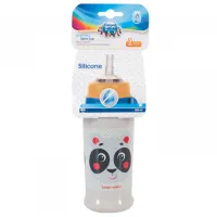 Sticluță cu pai Canpol 56/ 510 350 ml 12 luni/ Silicon, plastic/ White photo 2