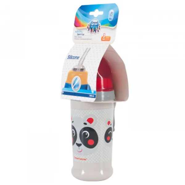 Sticluță cu pai Canpol 56/ 510 350 ml 12 luni/ Silicon, plastic/ White photo 3 Sticluță cu pai Canpol 56/ 510 350 ml 12 luni/ Silicon, plastic/ White photo 3