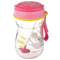 Sticluță cu pai Canpol 56/ 520 350 ml 9 luni/ Silicon, plastic/ Transparent photo 3