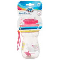 Sticluță cu pai Canpol 56/ 520 350 ml 9 luni/ Silicon, plastic/ Transparent photo 4