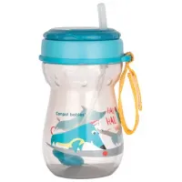 Sticluță cu pai Canpol 56/ 518 350 ml 9 luni/ Silicon, plastic/ Transparent photo 2