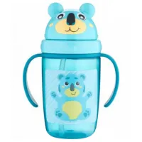 Sticluță cu pai Canpol 56/ 500 400 ml 9 luni/ Silicon, plastic/ Blue photo 2