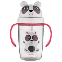 Sticluță cu pai Canpol 56/ 500 400 ml 9 luni/ Silicon, plastic/ Blue photo 3