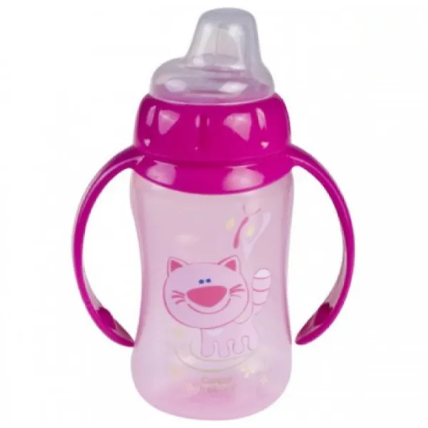 Sticluță cu pai Canpol 56/ 512 320 ml 6 luni/ Silicon, plastic/ Blue photo 3