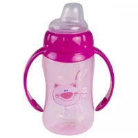 Sticluță cu pai Canpol 56/ 512 320 ml 6 luni/ Silicon, plastic/ Blue photo 3