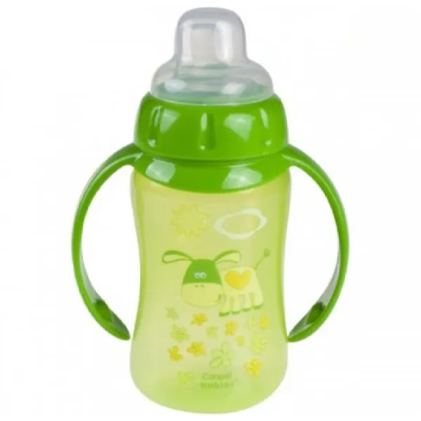 Sticluță cu pai Canpol 56/ 512 320 ml 6 luni/ Silicon, plastic/ Blue photo 5