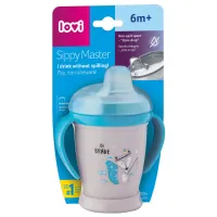 Sticluță cu pai Canpol 35/ 346 250 ml 12 luni/ Silicon, plastic/ Gray photo 2