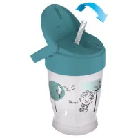 Sticluță cu pai Canpol 35/ 354 250 ml 12 luni/ Silicon, plastic/ Blue photo 2