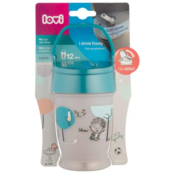 Sticluță cu pai Canpol 35/ 354 250 ml 12 luni/ Silicon, plastic/ Blue photo 3 Sticluță cu pai Canpol 35/ 354 250 ml 12 luni/ Silicon, plastic/ Blue photo 3