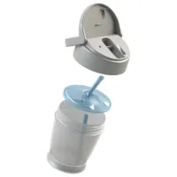 Sticluță cu pai Canpol 35/ 357 350 ml 12 luni/ Silicon, plastic/ Blue photo 3