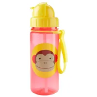 Sticluță cu pai Skip Hop Zoo Maimuța 384.5 ml 1 an/ Plastic/ Red photo 2