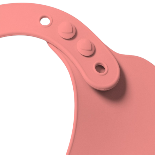 Bavetă BabyOno 0829/ 04 Clasică/ Silicon/ Pink photo 3