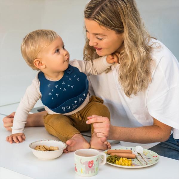 Слюнявчик BabyOno 0829/ 07 Классическая/ Силикон/ Синий photo 5