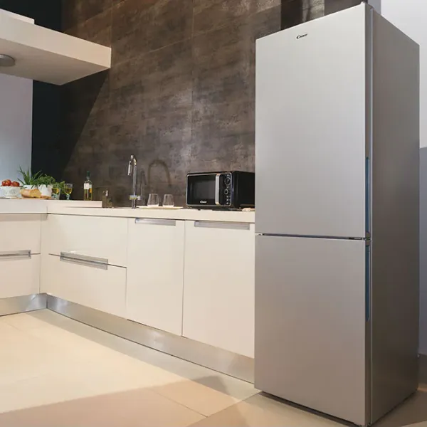 Frigider Candy CCE3T618FS cu congelator jos 342 l / 185 cm / Silver photo 8