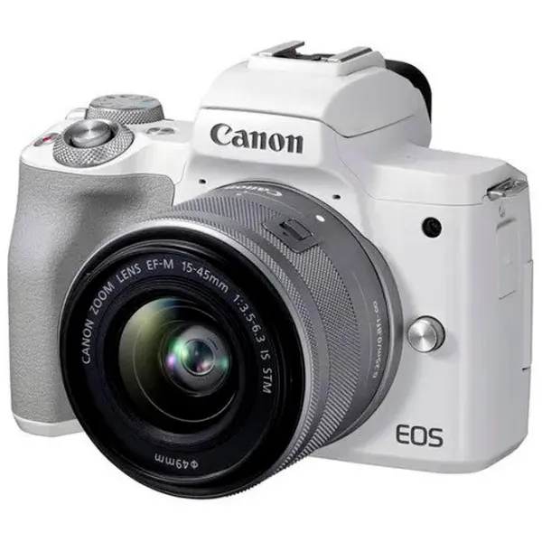 Cameră foto Canon EOS M50 Mark II & EF-M 15-45mm f/ 3.5-6.3 IS STM Kit CMOS/ White photo 2