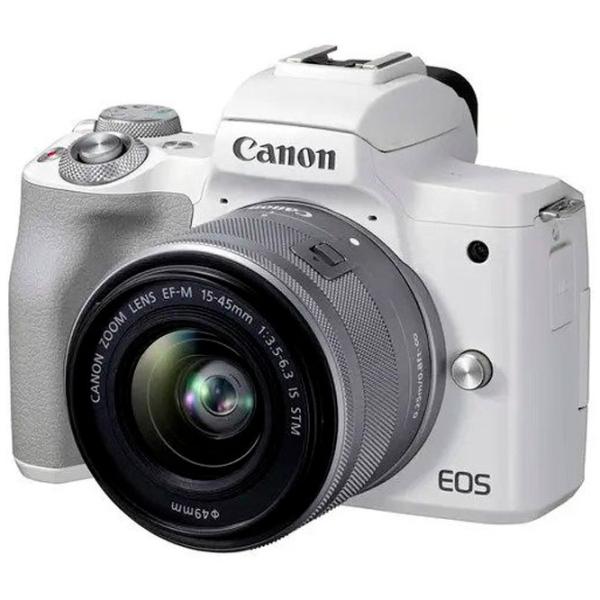 Cameră foto Canon EOS M50 Mark II & EF-M 15-45mm f/ 3.5-6.3 IS STM Kit CMOS/ White photo 2