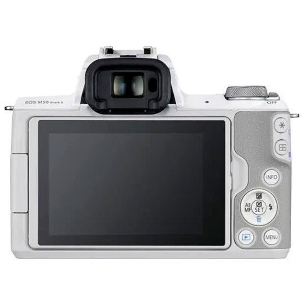 Cameră foto Canon EOS M50 Mark II & EF-M 15-45mm f/ 3.5-6.3 IS STM Kit CMOS/ White photo 4