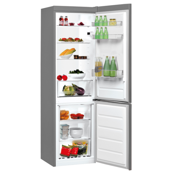 Frigider Indesit LI8 SN2E X cu congelator jos 328 l / 188 cm / Inox photo 2