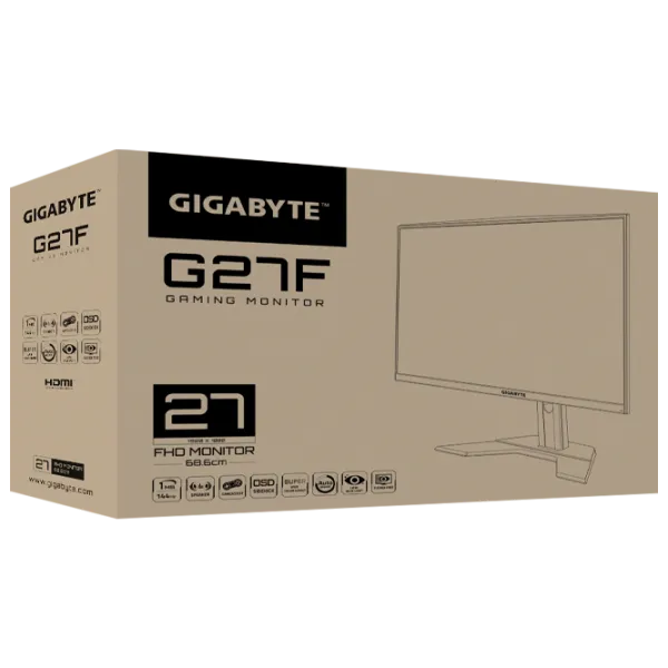 Монитор Gigabyte G27F 27" Full HD 144 Гц/ 1 мс/ Черный photo 7