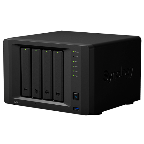 Сетевое хранилище Synology DVA3221 Черный photo 3