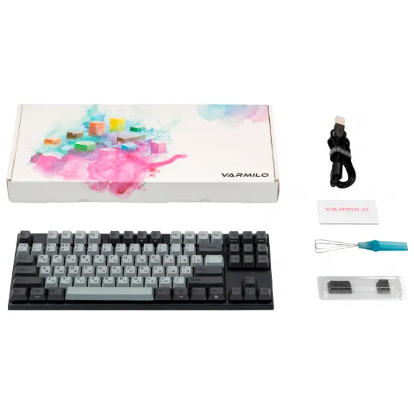 Tastatură Varmilo VA87M Ink Rhyme Cu fir/ Gray photo 7