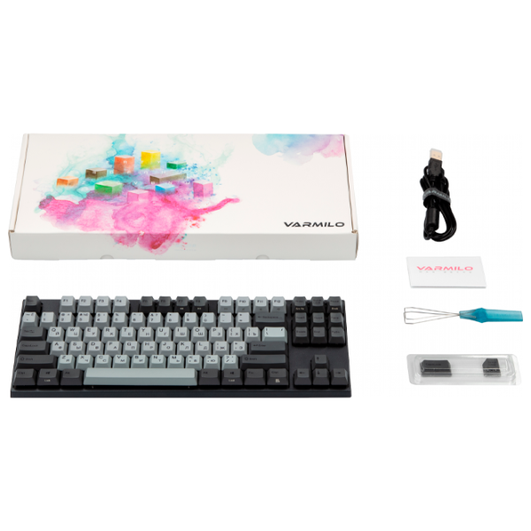 Tastatură Varmilo VA87M Ink Rhyme Cu fir/ Gray photo 7