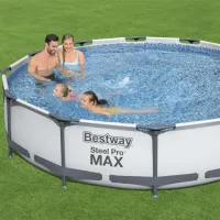 Piscină Bestway 56416 6473 l/ Cu cadru/ White photo 5