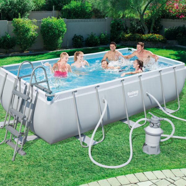 Piscină Bestway 56442 6478 l/ Cu cadru/ Gray photo 6 Piscină Bestway 56442 6478 l/ Cu cadru/ Gray photo 6