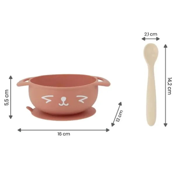 Set Babymoov Taste' ISY pentru fetițe/ 15 - 24 luni/ Coral photo 3