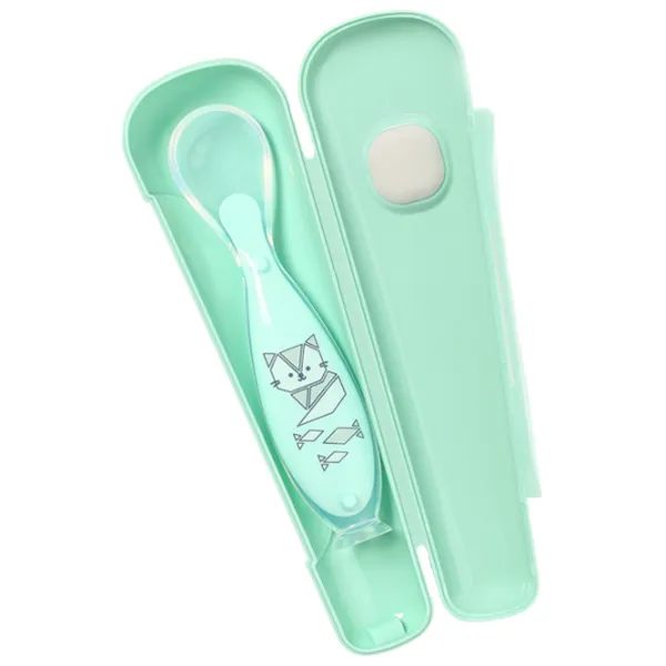 Ложка BabyOno 1461/ 01 для мальчиков/ 6+/ Зелёный photo 2