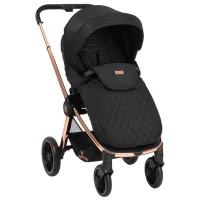 Cărucior pentru copil Kikka Boo Vicenza Premium 3 in 1 31001010123/ Black photo 2
