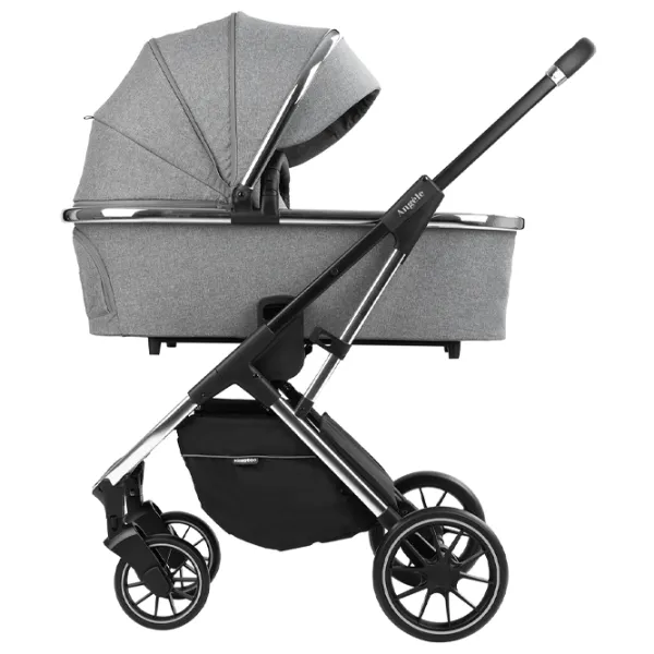 Cărucior pentru copil Kikka Boo Angele 3 in 1 31001010188/ Gray photo 2