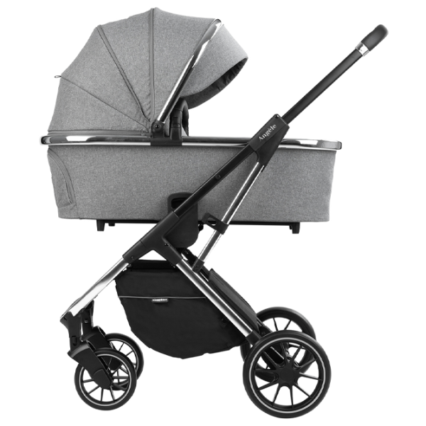 Cărucior pentru copil Kikka Boo Angele 3 in 1 31001010188/ Gray photo 2