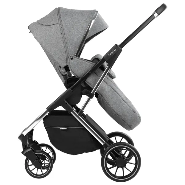 Cărucior pentru copil Kikka Boo Angele 3 in 1 31001010188/ Gray photo 5