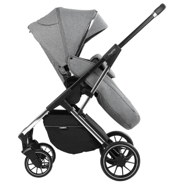 Cărucior pentru copil Kikka Boo Angele 3 in 1 31001010188/ Gray photo 5