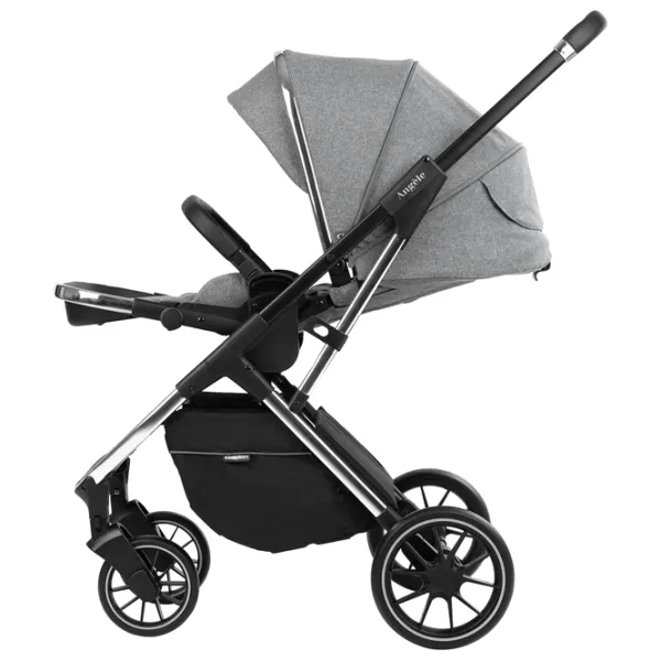 Cărucior pentru copil Kikka Boo Angele 3 in 1 31001010188/ Gray photo 7