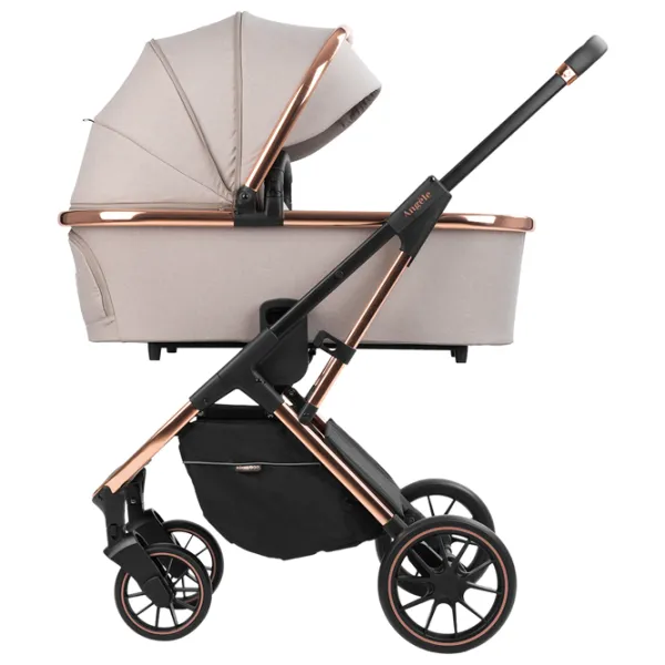 Детская коляска Kikka Boo Angele 3 in 1 31001010187/ Бежевый photo 2