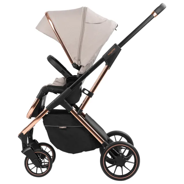Детская коляска Kikka Boo Angele 3 in 1 31001010187/ Бежевый photo 6