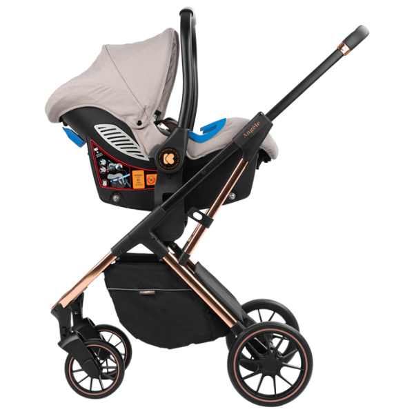 Детская коляска Kikka Boo Angele 3 in 1 31001010187/ Бежевый photo 8