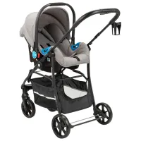 Cărucior pentru copil Kikka Boo Selina 3 in 1 31001010180/ Light Gray photo 6
