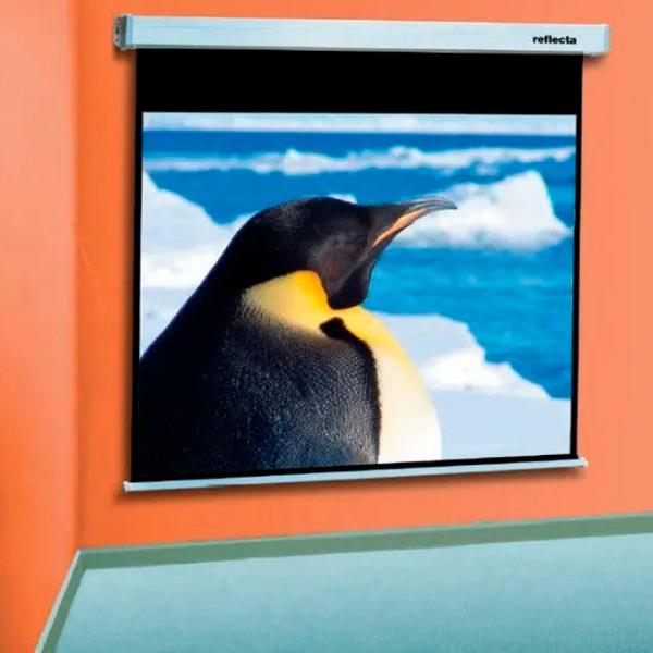 Ecran pentru proiector Reflecta Crystal-Line Rollo 87732 162 cm/ 216 cm/ Pe perete/ White photo 2 Ecran pentru proiector Reflecta Crystal-Line Rollo 87732 162 cm/ 216 cm/ Pe perete/ White photo 2