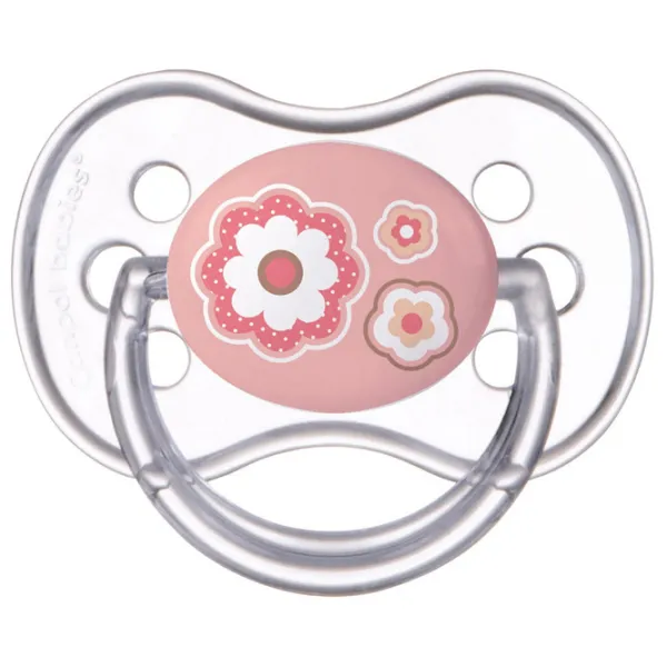 Suzetă cu tetina rotundă Canpol Newborn baby 22/ 563 pentru fetițe/ 6 luni - 18 luni/ Silicon/ Transparent photo 3 Suzetă cu tetina rotundă Canpol Newborn baby 22/ 563 pentru fetițe/ 6 luni - 18 luni/ Silicon/ Transparent photo 3