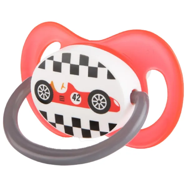 Suzetă cu tetina rotundă Canpol Racing 22/ 573 pentru băieți/ 18 luni -/ Silicon/ Multicolor photo 2 Suzetă cu tetina rotundă Canpol Racing 22/ 573 pentru băieți/ 18 luni -/ Silicon/ Multicolor photo 2