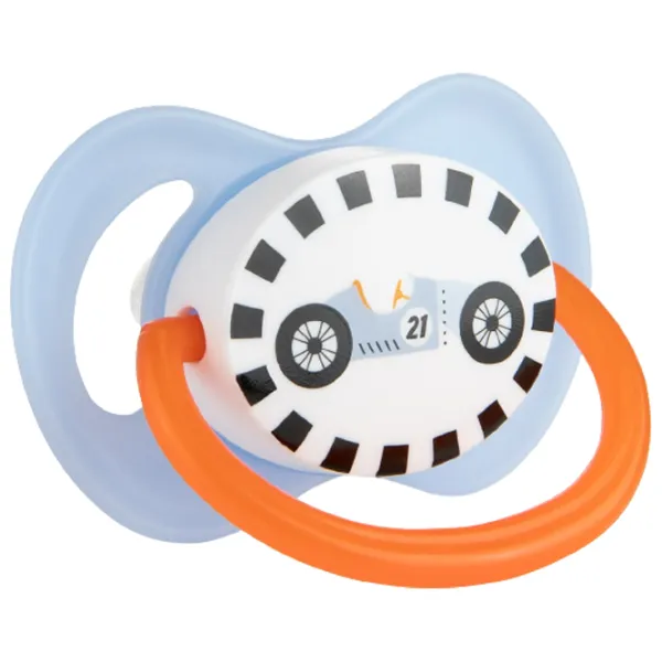 Suzetă cu tetina rotundă Canpol Racing 22/ 573 pentru băieți/ 18 luni -/ Silicon/ Multicolor photo 5 Suzetă cu tetina rotundă Canpol Racing 22/ 573 pentru băieți/ 18 luni -/ Silicon/ Multicolor photo 5