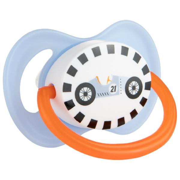 Suzetă cu tetina rotundă Canpol Racing 22/ 573 pentru băieți/ 18 luni -/ Silicon/ Multicolor photo 5 Suzetă cu tetina rotundă Canpol Racing 22/ 573 pentru băieți/ 18 luni -/ Silicon/ Multicolor photo 5
