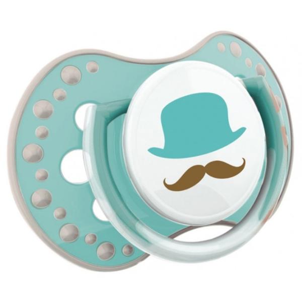 Suzetă cu tetina ortodontică Canpol RetroBaby 22/ 803 pentru băieți/ 0 luni - 3 luni/ Silicon/ Turquoise photo 3 Suzetă cu tetina ortodontică Canpol RetroBaby 22/ 803 pentru băieți/ 0 luni - 3 luni/ Silicon/ Turquoise photo 3