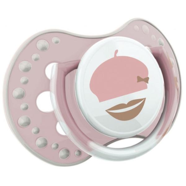 Suzetă cu tetina ortodontică Canpol RetroBaby 22/ 804 pentru fetițe/ 3 luni - 6 luni/ Silicon/ Pink photo 3 Suzetă cu tetina ortodontică Canpol RetroBaby 22/ 804 pentru fetițe/ 3 luni - 6 luni/ Silicon/ Pink photo 3