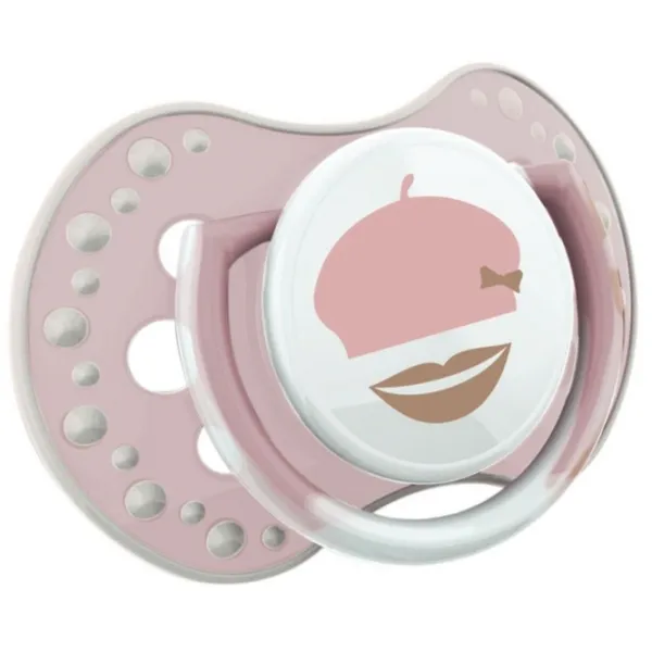 Suzetă cu tetina ortodontică Canpol RetroBaby 22/ 805 pentru fetițe/ 6 luni - 18 luni/ Silicon/ Pink photo 3 Suzetă cu tetina ortodontică Canpol RetroBaby 22/ 805 pentru fetițe/ 6 luni - 18 luni/ Silicon/ Pink photo 3