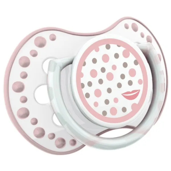 Suzetă cu tetina ortodontică Canpol RetroBaby 22/ 805 pentru fetițe/ 6 luni - 18 luni/ Silicon/ Pink photo 4 Suzetă cu tetina ortodontică Canpol RetroBaby 22/ 805 pentru fetițe/ 6 luni - 18 luni/ Silicon/ Pink photo 4